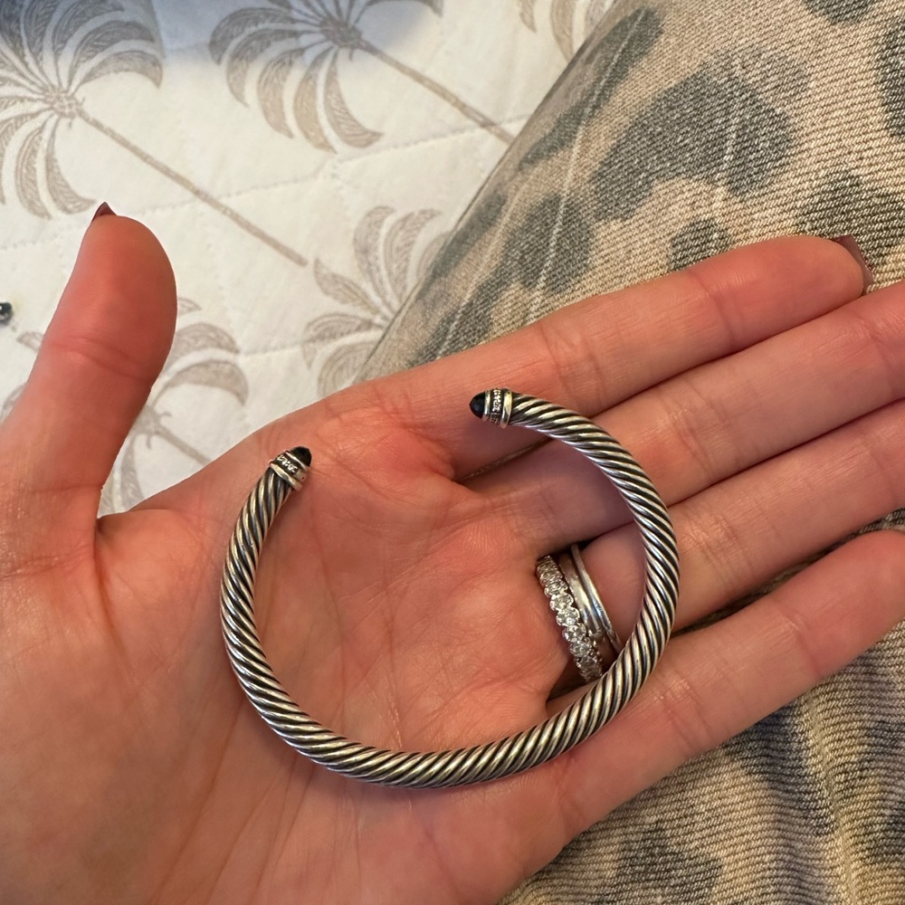 David Yurman 4mm black onyx bracelet